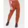 Pants for girls, height 122 cm, brown color