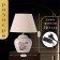 Table lamp with lampshade Risalux "City", E27, 40 W, 30 × 30 × 43 cm