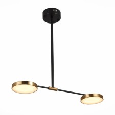 Светильник подвесной St Luce. SL1605.403.02. Farone. 2х8,5 Вт, LED, 3000K, 1200 Lm, 82х18 см, цвет чёрный
