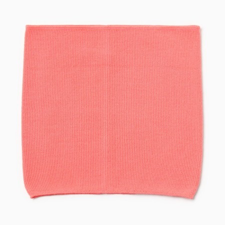Snood for children, coral color, size 25x26 cm-1