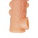Kokos nozzle is realistic with additional stimulation, TPE, bodily, 15.6 cm, l