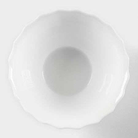 Set of salad bowls Luminarc Trianon, 320 ml, D = 12 cm, glass ceramics, 6 pcs, white color-2