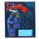 Notebook in a ruler of 12 sheets, 5 types of mix, cover covering cardboard, transformers