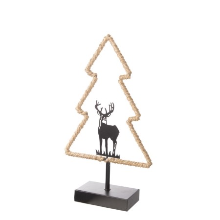 Lamp "New Year tree" Led 3haa Black 7x20x37cm-8