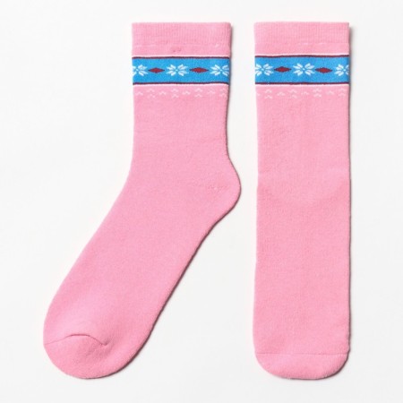 Women's socks, pink color, size 23-25