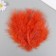 A set of decorative feathers "needlework", 20 pcs (dark orange), pen length 13-16 cm
