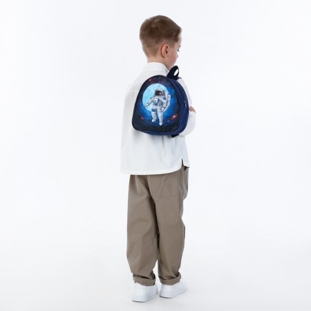 Children's backpack on a zipper, "chosen", blue color-6