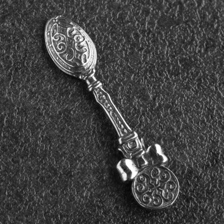Koshelleka souvenir "A spoon of a bell-bell-bell-bell-bell.", Tin, 3x0.7x0.3 cm-1