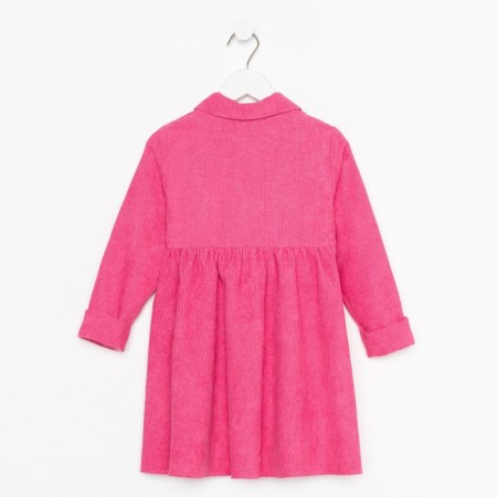 Платье детское KAFTAN "Velvet", р. 30 (98-104), ярко-розовый-9