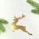 Christmas tree toy New Year's "Deer", for the New Year, 9.8 x 8.8 cm.