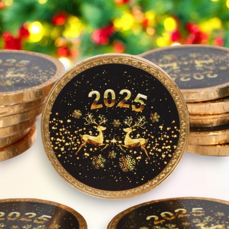 Chocolate medal "New Year 2024", 25 g