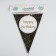 Garland "Happy Birthday", 12 flags, black color