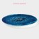 Glass stand for a cake rotating share "Blue agate", d = 32 cm, blue color