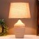 Aziza table lamp E14 40W white 20x20x33 cm Risalux