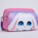 Children's textile bag, 2 pockets, 22x14x6cm, "Bunny with flowers"