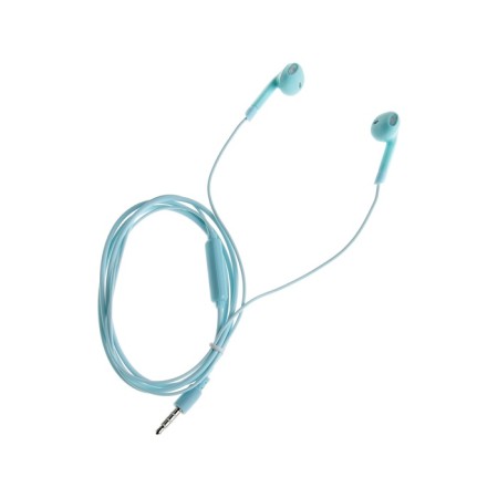 R-2 headphones, wired, inserts, microphone, 1 m, jack 3.5 mm, blue-1