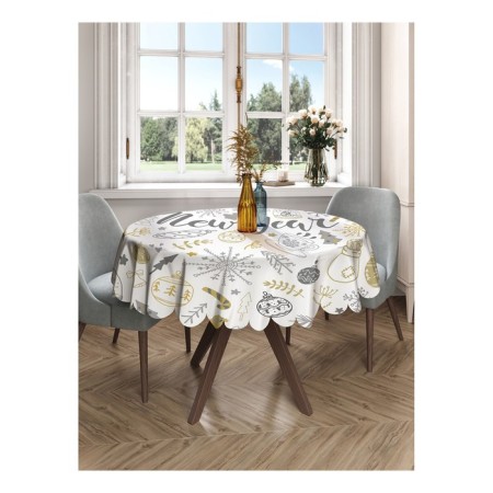 The tablecloth “New Year”, round, Saten, d = 150 cm-2