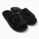 Women's slippers with an open nose, size 40-41, black