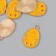 Decor for creativity metal, enamel "Egg - chicken" 1.4x2.2 cm