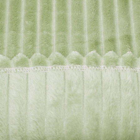 Plaid Vertical 200x220cm, grass, Velsoft 280g/m, polyester 100%-2