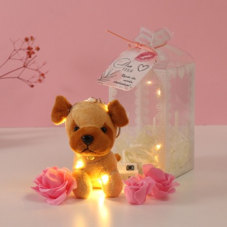 Set gift "dog Bezh" soap pink roses 5 pcs, dew 7x7x12 cm