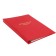 A4 Diploma Folder, Bumvinyl, scallops/cassation, without paper, red color (capacity up to 300 sheets)