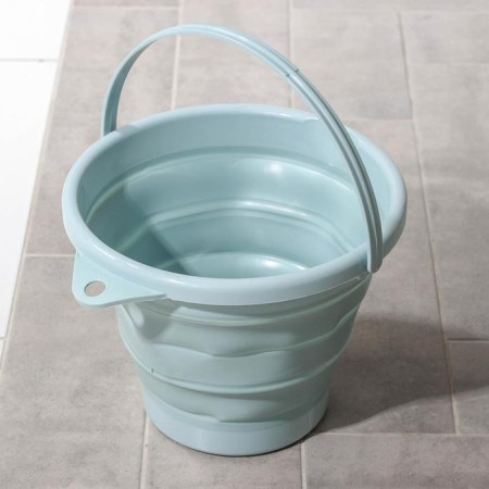 Folding bucket, 10 l, 35 × 33 × 24 cm, gray color-1