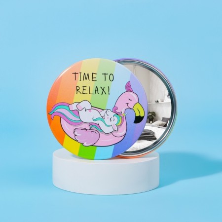 Mirror "Relax", D = 7.5 cm, multi -colored-1