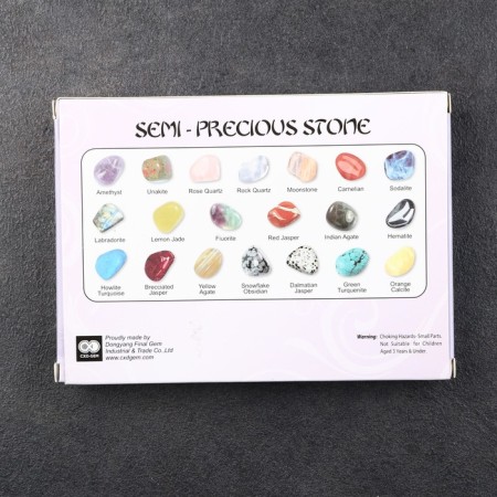 Collection of minerals, 12 pcs, 14.2x10.5 cm-4