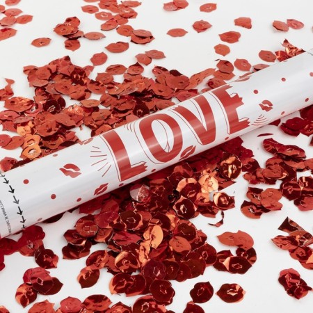 Pneumochlopushka love, kisses foil, red 40 cm-1