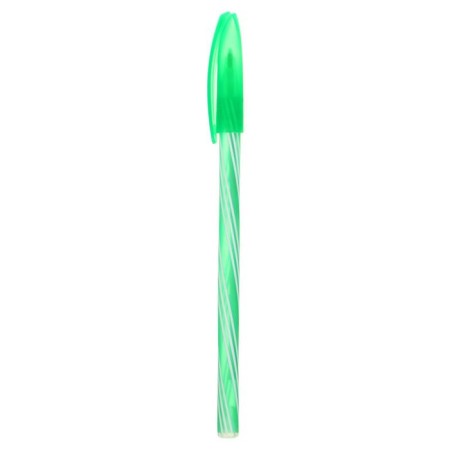 A set of ballpoint pens, 0.5 mm, 4 pieces "Spiral", blue rod, fluorescent case, mix-7
