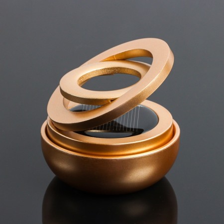 Assessoir on a panel with a flavor, gravitational rings, rotates from the sun, planet, gold-2