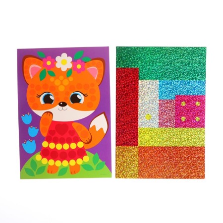 Sticky mosaic with uniform stickers "Fox"-2