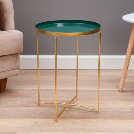 Green Coffee table YS-8588, gold 36x47 cm-1