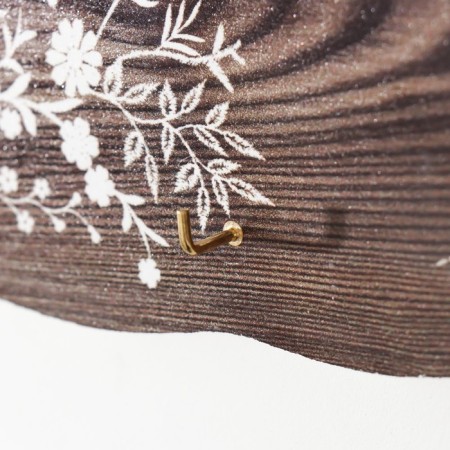 Decorative tree hooks "Welcome. Flowers" 2.5x19.2x11.8 cm-2