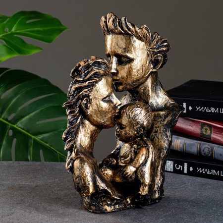 Figure "Happy Family" Bronze, 30x20x10cm-2