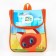 Children's backpack on a zipper from above, textiles, 20 cm x 11 cm x 26 cm "Kitten named Gav", Soyuzmultfilm