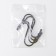 A set of hooks for railing, d = 2 cm, 7 cm, 4 pcs, black color