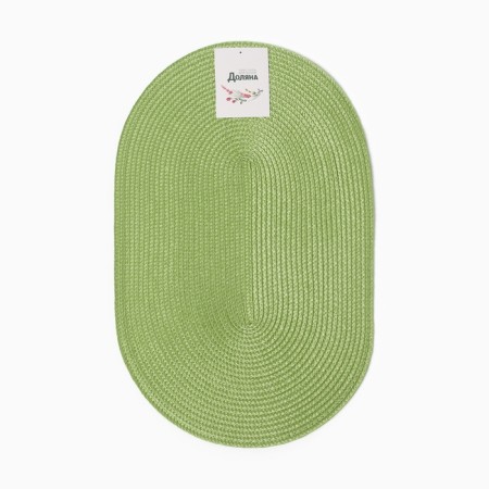 Serving shade "Oval", central green, 45*30 cm-3