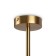 Suspended lamp 60W, 6he27, 40x79 cm, brass