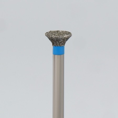 Diamond cutzes for manicure "reverse cone", medium grain, 5.5 × 3 mm, in a plastic case-1