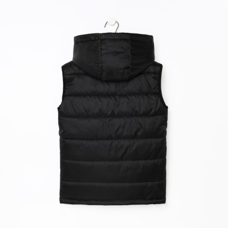 Children's vest, black color, height 110 cm-2