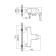 Shower mixer Accoona A8065, single -leaf, chrome