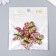 Decor for creativity plastic "Butterfly, yellow-pink wings" 2.5x3.2 cm