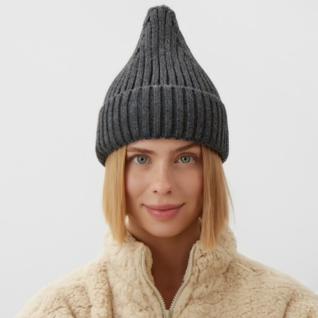 Women's hat minku, gray color, 56-58 rr