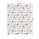 Black and white hearts tablecloth, rectangular, Saten, size 120x145 cm
