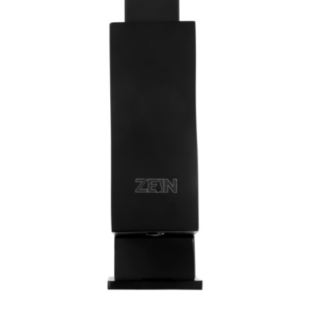 Zein ZF1 kitchen mixer, square, 35 mm cartridge, stainless steel, black-5