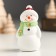 Souvenir Ceramics "Snowman in a red hat and green scarf" MIX 3.5x2.8x6.5 cm