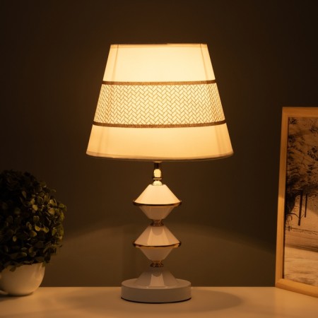 HELP LAM "Christie" 1x40W E27 white/gold 25x25x41cm-1