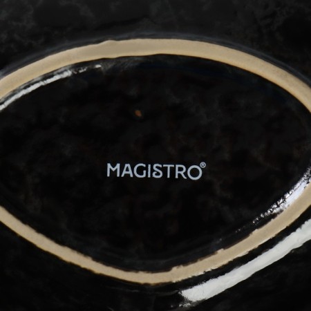 Menzhitsa Porcelain 3 Magistro cells "Night Rain", 20.5 × 3 cm, black color-5